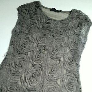 Sheer Mesh Rose Top